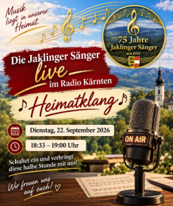 ORF Kärnten mit den Jaklinger Sängern 2026_600x400