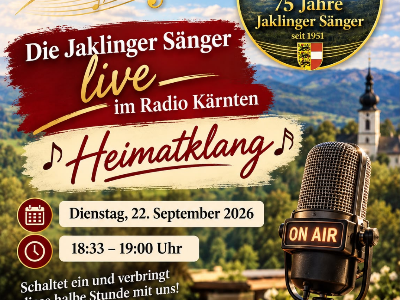 Die Jaklinger Sänger zu Gast beim ORF Kärnten